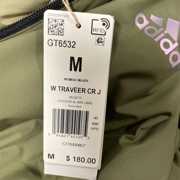 Adidas Women’s Traveer Cold Ready Water Repellent Performace Puffer Coat Jacket - Picture 7 of 7